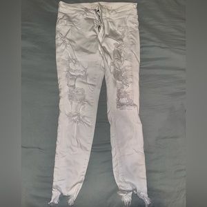 White distressed American Eagle Jeans